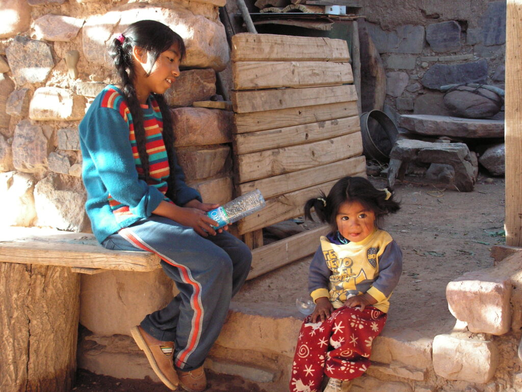 Hornaditas - Famille lamas - Jujuy - Argentine Hornaditas - Famille lamas - Jujuy - Argentine